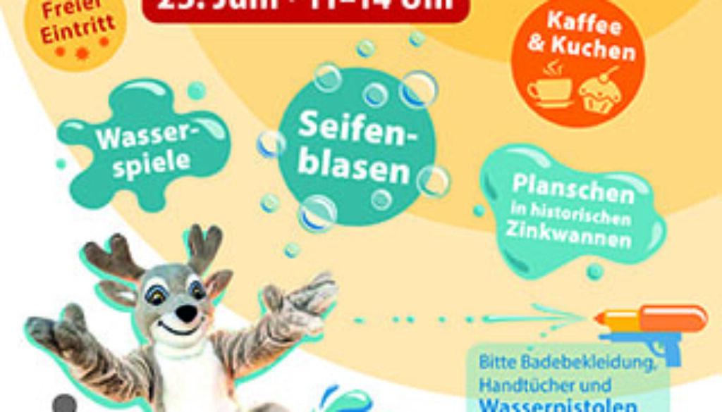 Plakat Kinder-Wasserfest