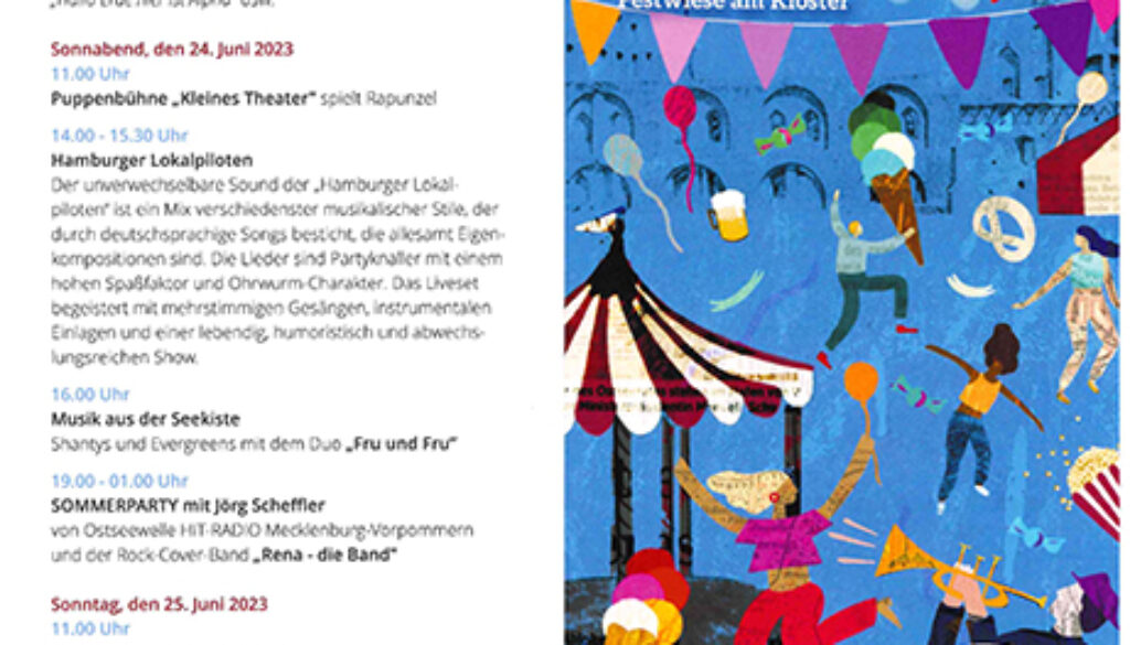 Stadtfest Programm Flyer